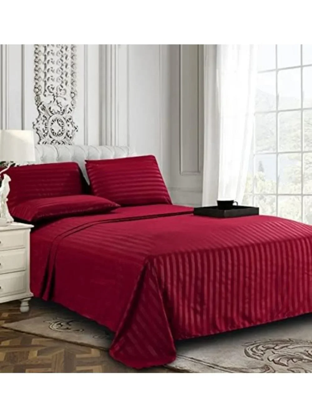 Luxurious 6-Piece King Sheet Set - 1500 Thread Count, Soft, Wrinkle Resistant